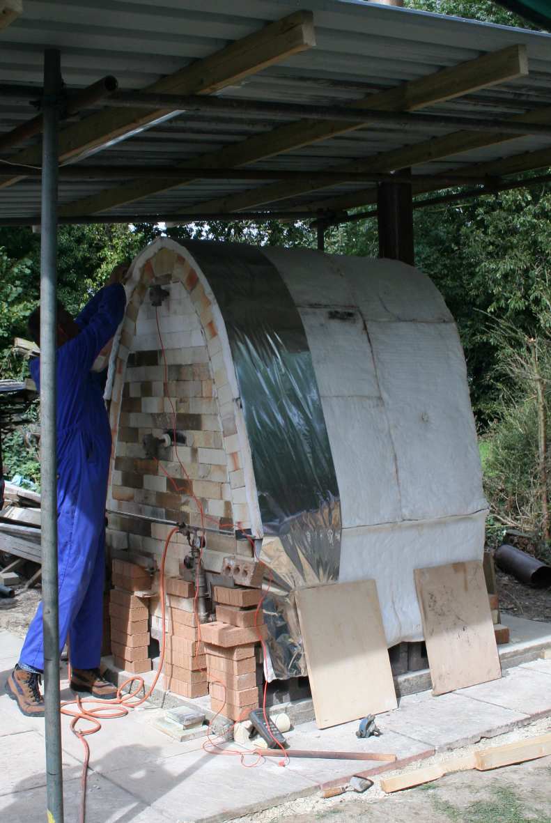 insulating the kiln insulating the kiln